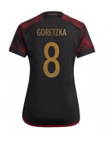 Saksa Leon Goretzka #8 Vieraspaita Naisten MM-kisat 2022 Lyhythihainen